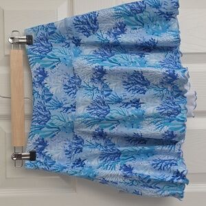 Gottex Ocean Blue Coral Skirt